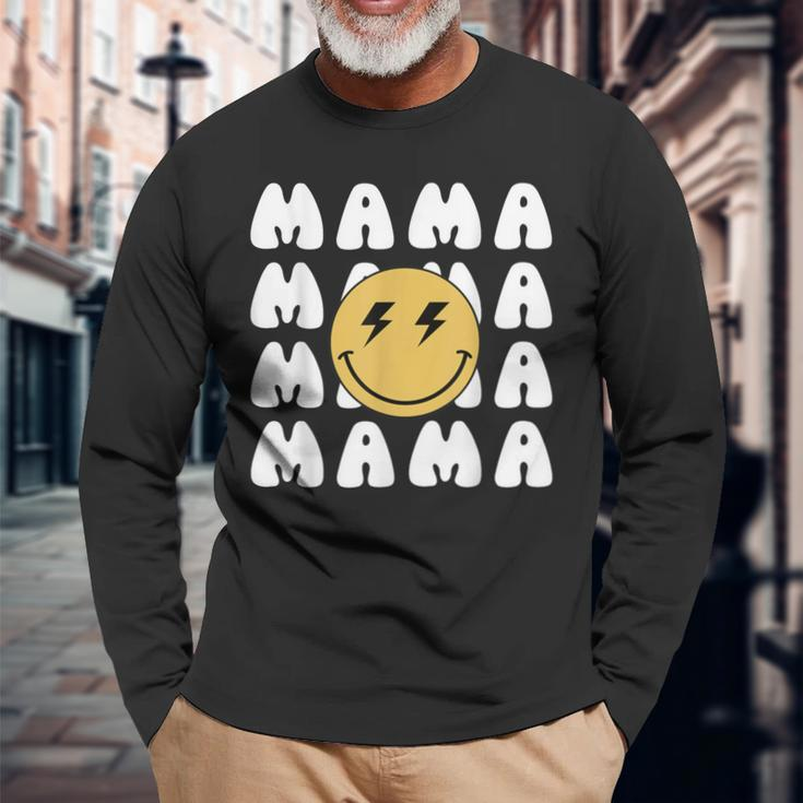 Mama One Happy Dude Birthday Theme Family Matching Long Sleeve T-Shirt Gifts for Old Men