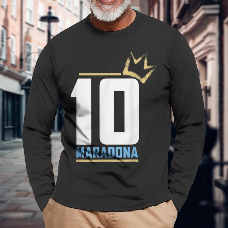 Maradona Sueno Bendito El 10 Langarmshirts Geschenke für alte Männer