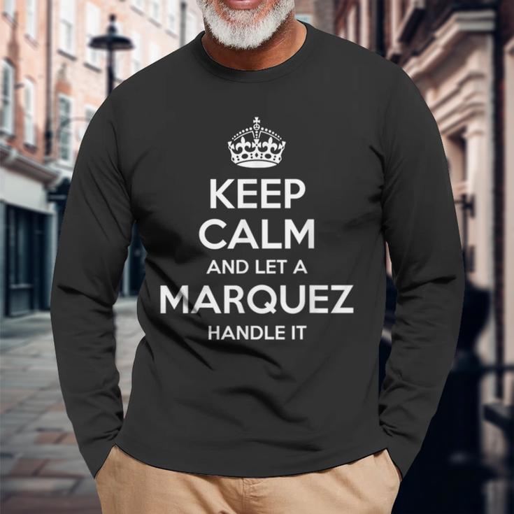 Marquez Surname Family Tree Birthday Reunion Idea Long Sleeve T-Shirt Gifts for Old Men