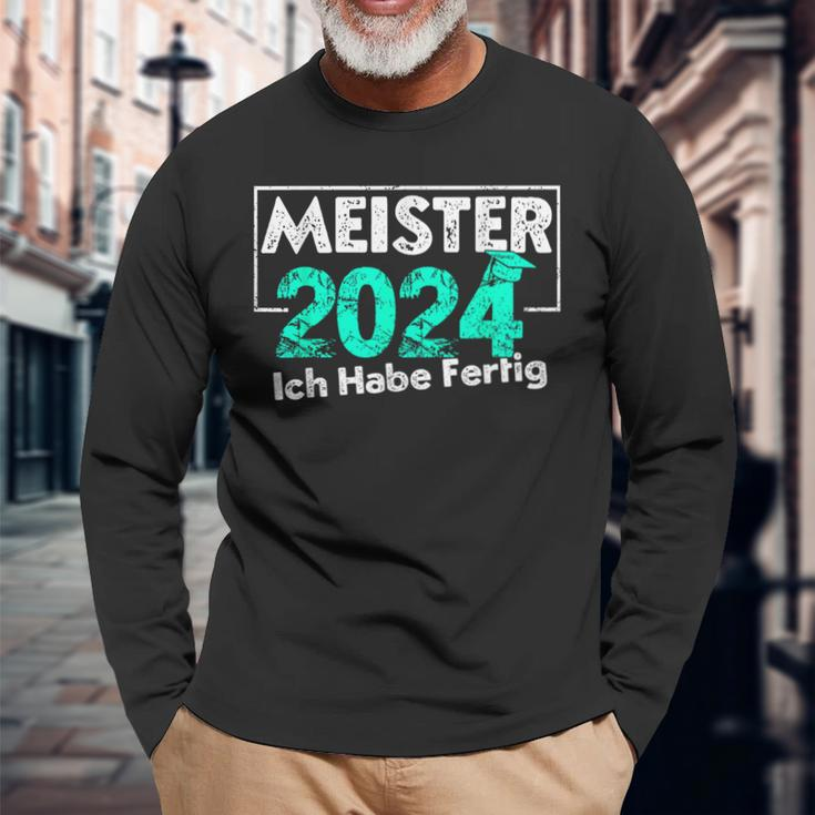 Master 2024 Masterletter Master Exam Langarmshirts Geschenke für alte Männer