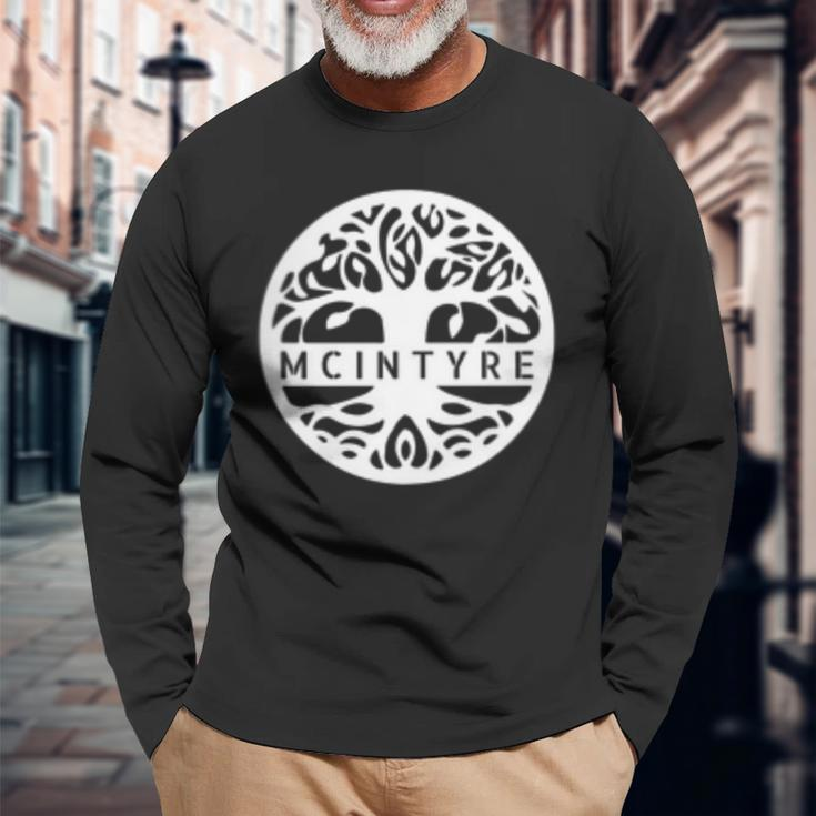 Mcintyre Personalized Irish Name Celtic Tree Of Life Long Sleeve T-Shirt Gifts for Old Men