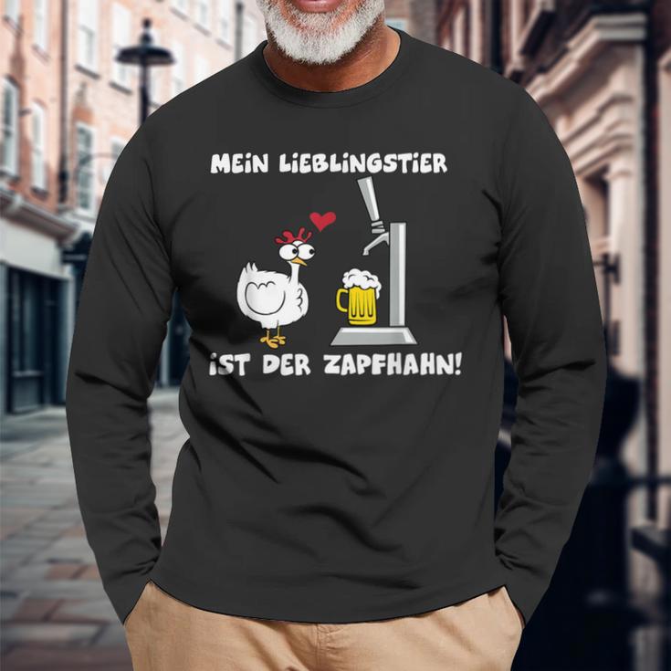 Mein Lieblingstier Ist Der Zapfhahn Langarmshirts Geschenke für alte Männer