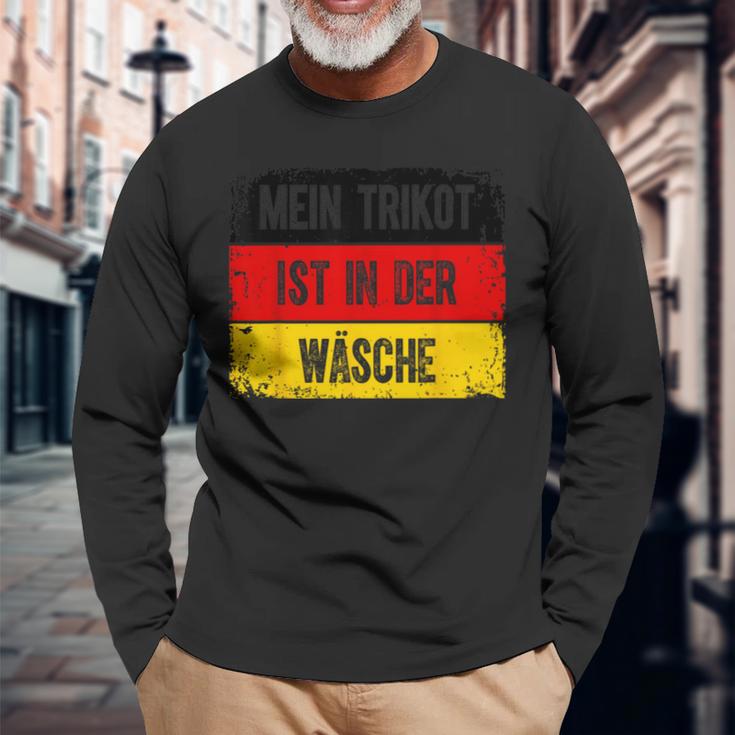 Mein Trikot Ist In Der Wäsche Deutschland Fanartikel Fußball Langarmshirts Geschenke für alte Männer