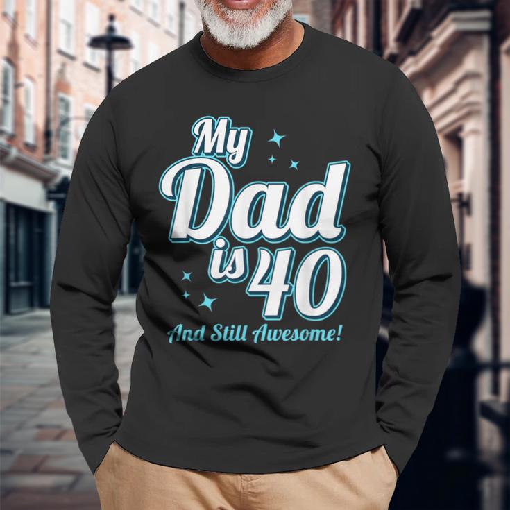 Meinater Ist 40 Jahre Alt Papa Alles Gute Zum 40 Geburtstag Papa Langarmshirts Geschenke für alte Männer