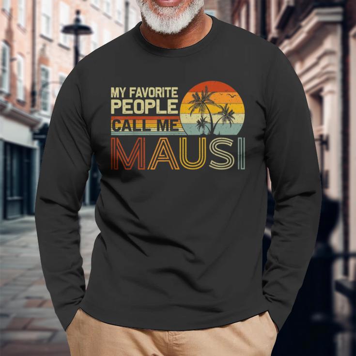 Meine Lieblingsmenschennen Mich Mausiintage Retro Mausi Langarmshirts Geschenke für alte Männer