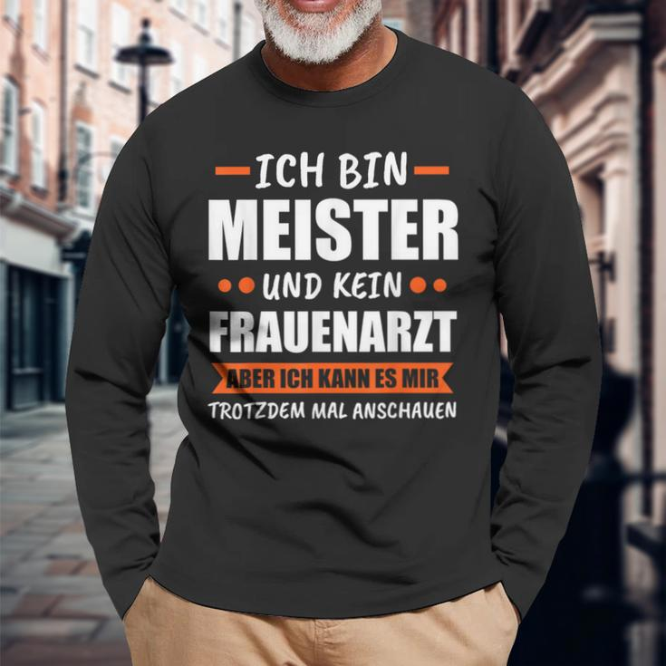 Meister 2023 Exam Bestanden Langarmshirts Geschenke für alte Männer