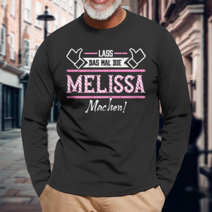 Melissa Lass Das Die Melissa Machen First Name Langarmshirts Geschenke für alte Männer