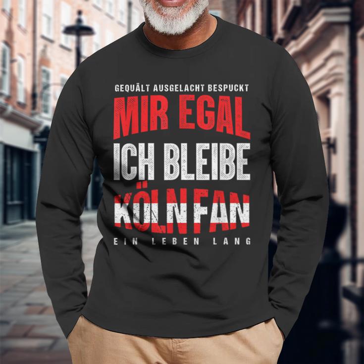 Mir Egal Ich Bleibe Köln Fan Football Fan Club Goal Langarmshirts Geschenke für alte Männer