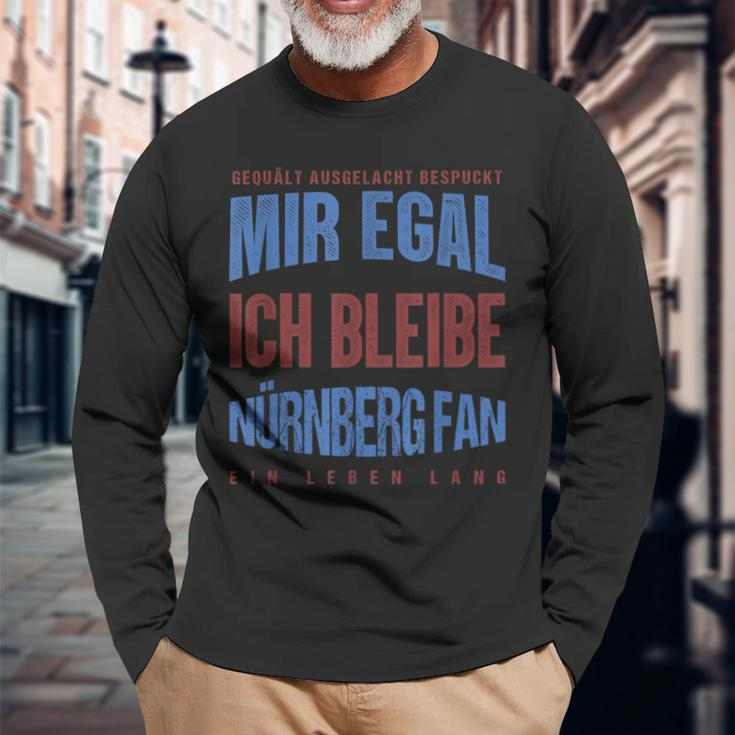 Mir Egal Ich Bleibe Nuremberg Fan Football Fan Langarmshirts Geschenke für alte Männer