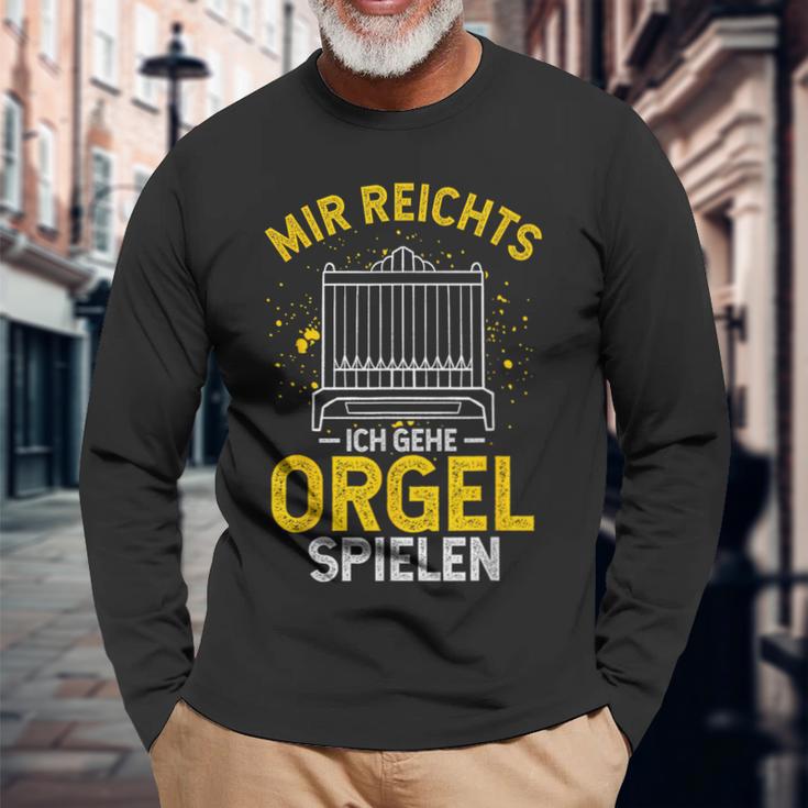 Mir Egal Ich Geh Orgel Spielen Kirche Klavier Orgelfan Langarmshirts Geschenke für alte Männer