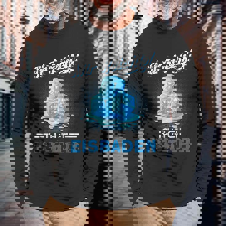 Mir Reicht Ich Geh Eisbaden Mir Reicht Ger Black S Langarmshirts Geschenke für alte Männer