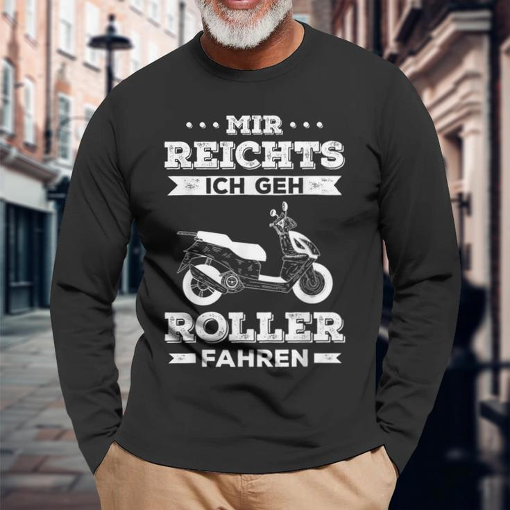 Mir Reichts Geh Roller Driving Scooter 50 Cc Scooter Langarmshirts Geschenke für alte Männer