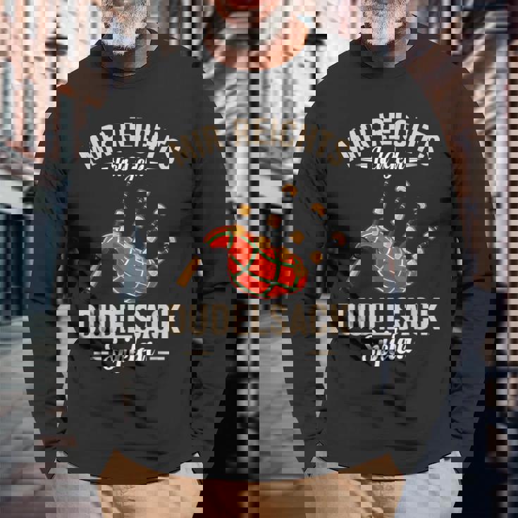 Mir Reichts Ich Geh Bagpipe Play Kilts Bagpipe Player Langarmshirts Geschenke für alte Männer