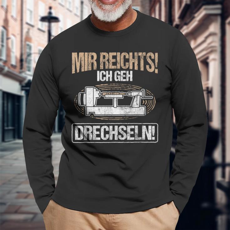 Mir Reichts Ich Geh Drechlen Woodworker Wood Turning Langarmshirts Geschenke für alte Männer