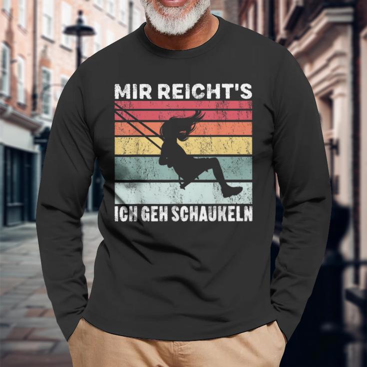 Mir Reicht's Ich Geh Swinging Retrointage Swing Langarmshirts Geschenke für alte Männer