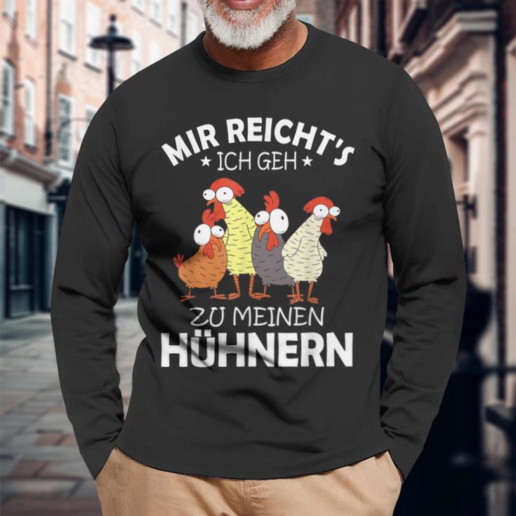 Mir Reichts Ich Geh Zu Meinen Hühnern Easter Idea Langarmshirts Geschenke für alte Männer