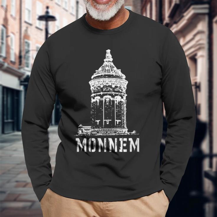 Monnem Mannheim Dialect For Mannheimer Langarmshirts Geschenke für alte Männer