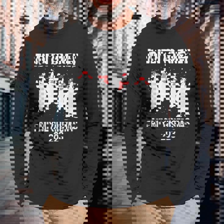 Montgomery Family Name Montgomery Family Christmas Long Sleeve T-Shirt Gifts for Old Men