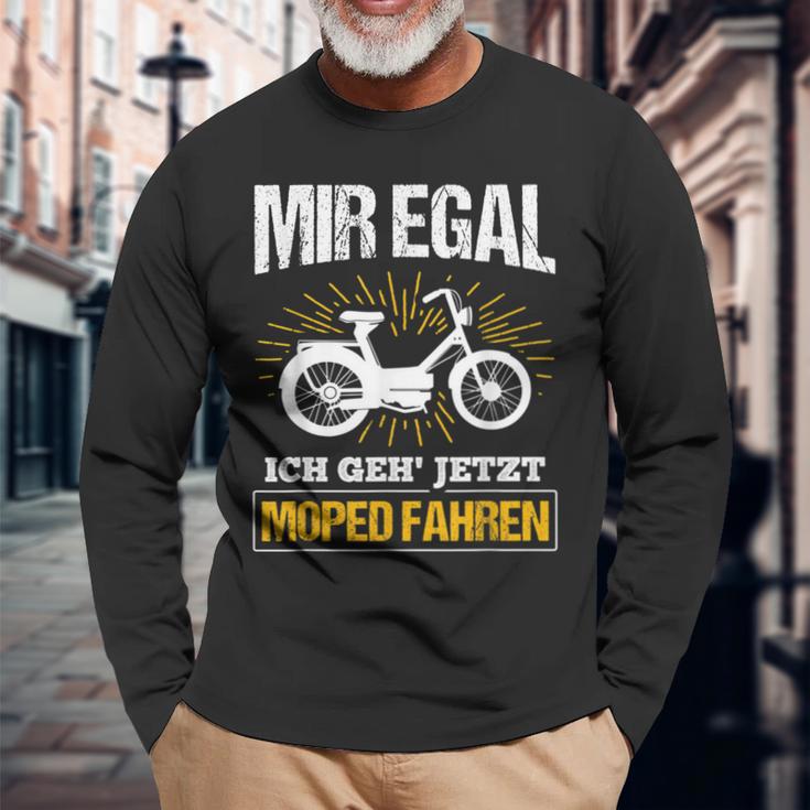 Moped Ich Geh' Jetzt Moped Fahren Ich Geh' Jetzt Moped F S Langarmshirts Geschenke für alte Männer