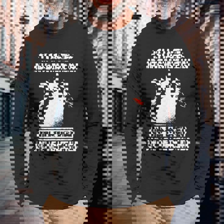 Morgenmuffel Morgen Und Menschen Ich Hasse Morgenschen Langarmshirts Geschenke für alte Männer