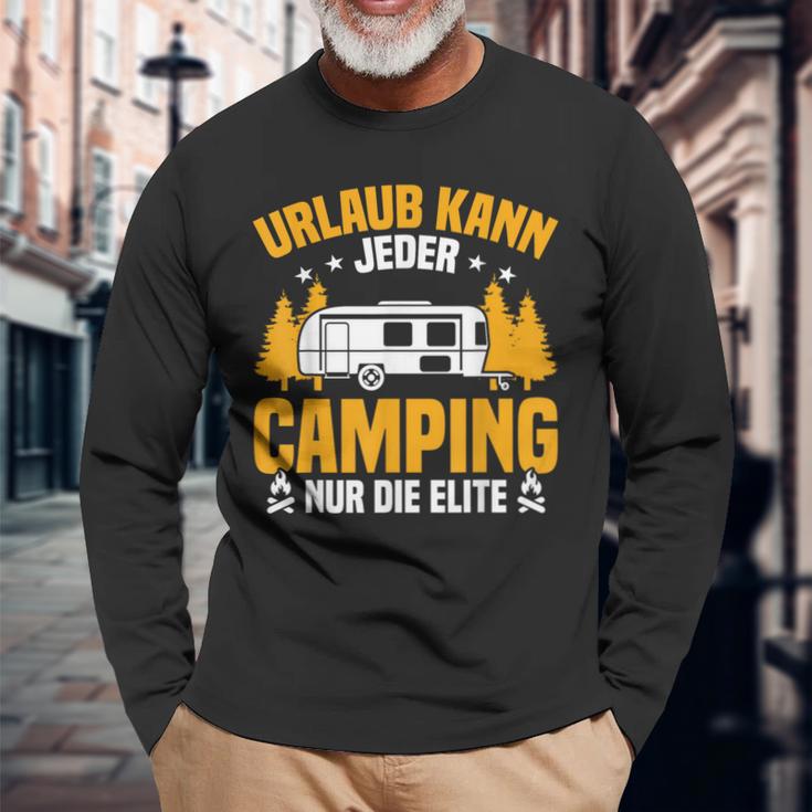 Motorhome Vacation Kann Jeder Camping Die Elite Camper Langarmshirts Geschenke für alte Männer