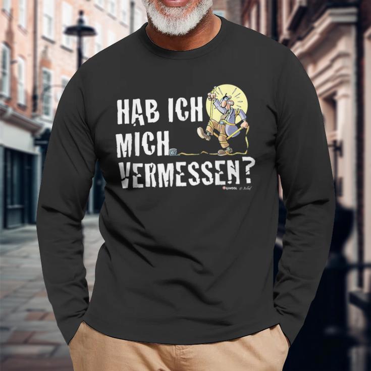 Mr Hüpenbecker Hab Ich Mich Vermessen Langarmshirts Geschenke für alte Männer