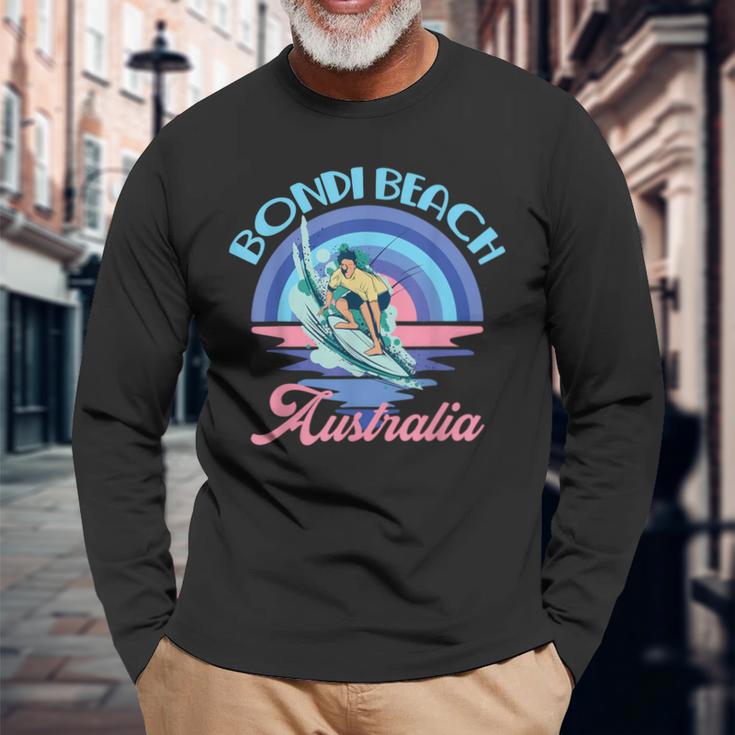 Nächste Welle Auf Australien Bondi Beach Surfen Urlaub Sommer Langarmshirts Geschenke für alte Männer