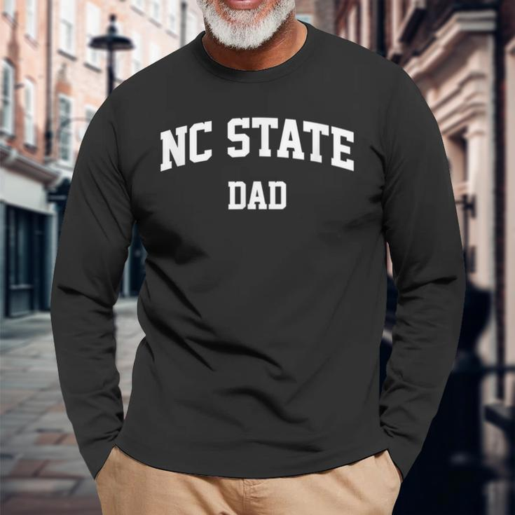 Nc State Dad Athletic Arch College University Alumni Long Sleeve T-Shirt Gifts for Old Men