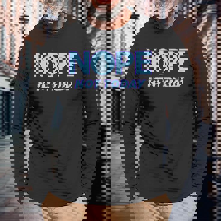 Nein Heute Nicht Magic Tcg Blue Mana Langarmshirts Geschenke für alte Männer