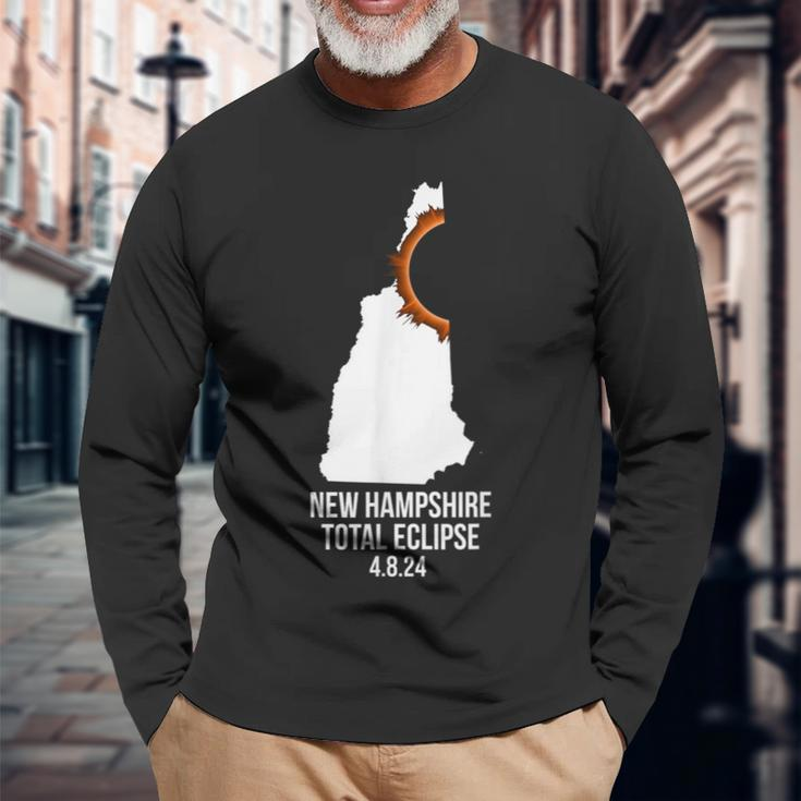 New Hampshire Eclipse Idea Men's New Hampshire Total Eclipse Long Sleeve T-Shirt Gifts for Old Men
