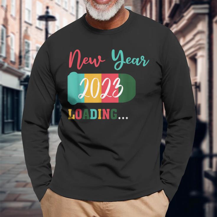 New Year 2023 Loading Apparel Long Sleeve T-Shirt Gifts for Old Men