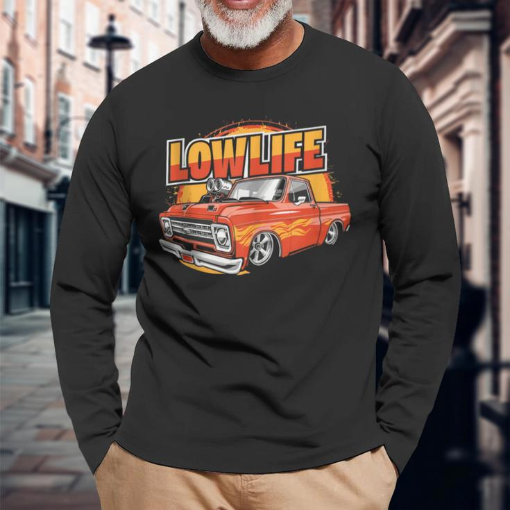 Obs Lowered Car Square Body Pickup Trucks Lowered Truck Long Sleeve T-Shirt Gifts for Old Men