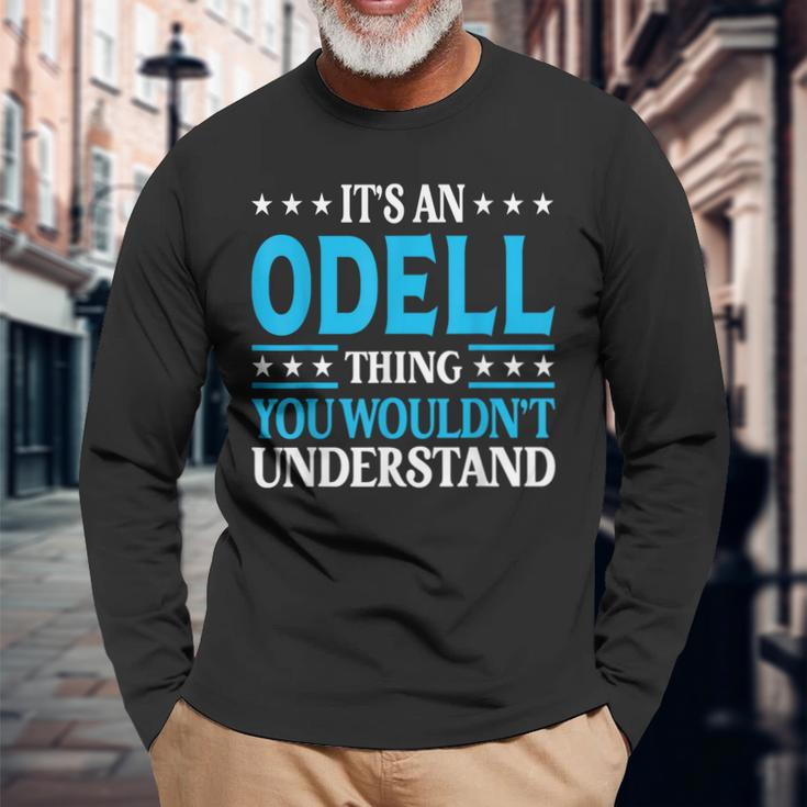Odell Thing Surname Team Family Last Name Odell Long Sleeve T-Shirt Gifts for Old Men