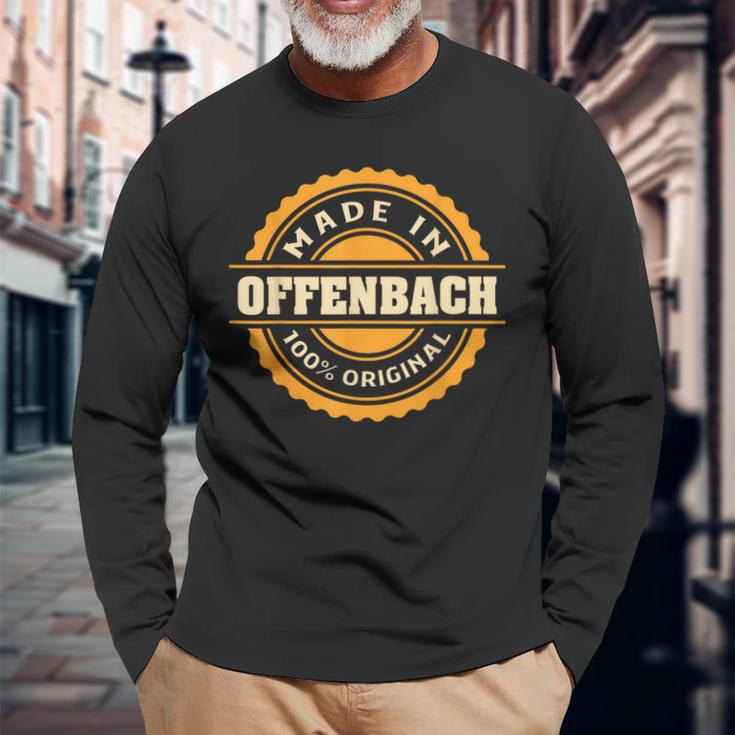 Offenbach Retro Logo Offenbach Langarmshirts Geschenke für alte Männer