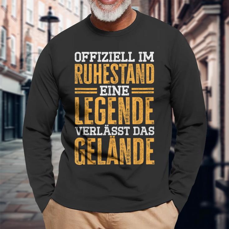 Official Im Ruhestand Eine Legende Verlässt Das Gelände S Langarmshirts Geschenke für alte Männer