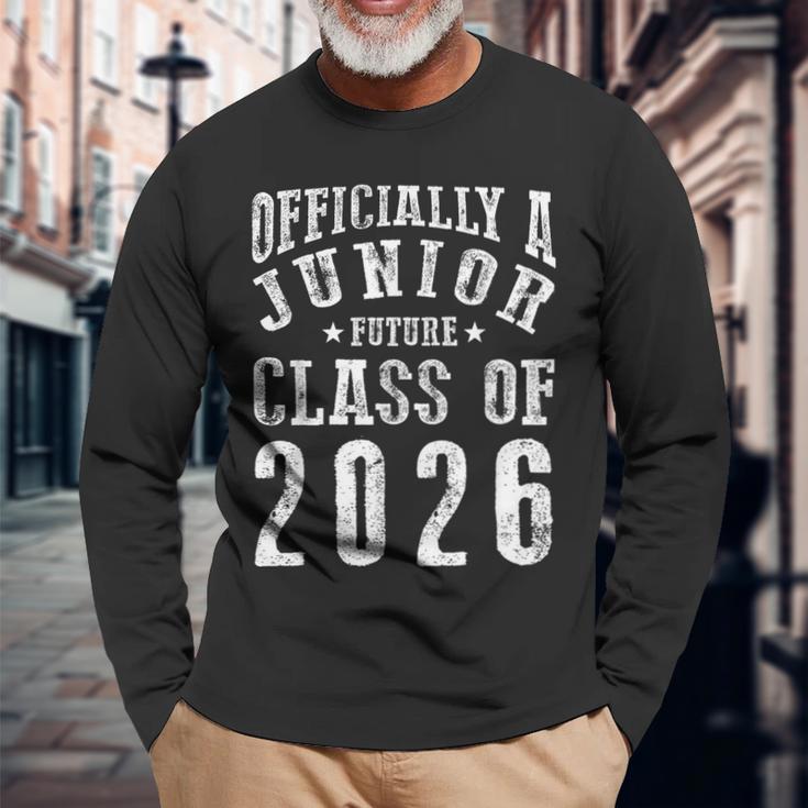 Officially A Junior Future Class Of 2026 Back To School Long Sleeve T-Shirt Gifts for Old Men