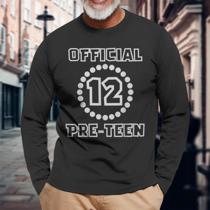 Offizielle Pre-N 12 Cool Style 12 Geburtstag Jungenparty Langarmshirts Geschenke für alte Männer