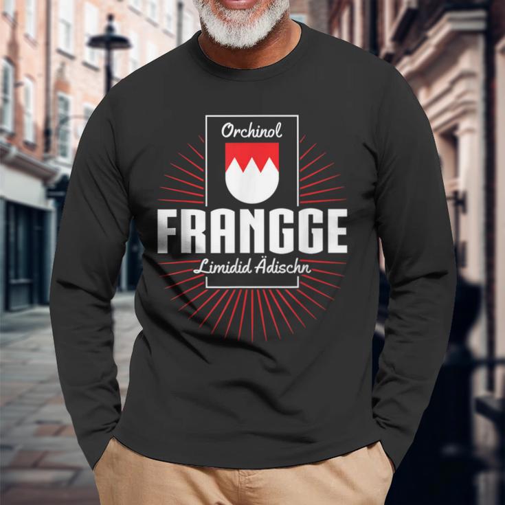 Orchinol Frangge Franke Fränkisch Oberfranken Heimat Langarmshirts Geschenke für alte Männer