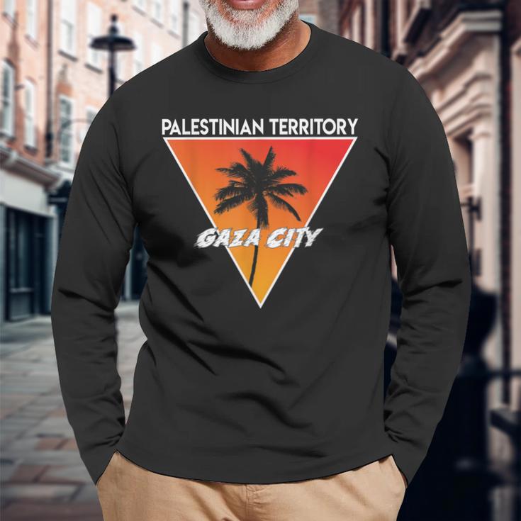 Palestinian Territory With Sunny Colors Long Sleeve T-Shirt Gifts for Old Men