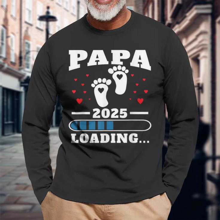 Papa 2025 Lustigesatertagsgeschenk Schwangere Langarmshirts Geschenke für alte Männer