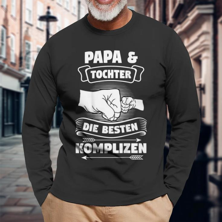Papa & Tochter Die Beste Komplizen Partnerlook Father Black S Langarmshirts Geschenke für alte Männer