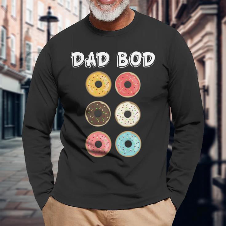 Papa Bod Lustige Donuts Langarmshirts Geschenke für alte Männer