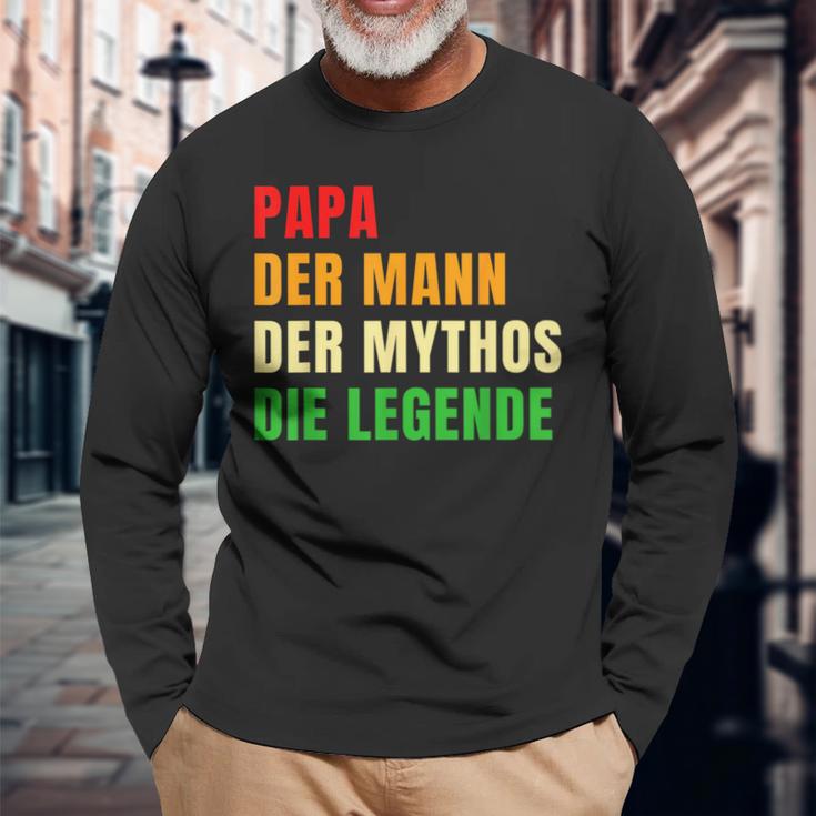 Papa Die Legend Father's Day S Langarmshirts Geschenke für alte Männer