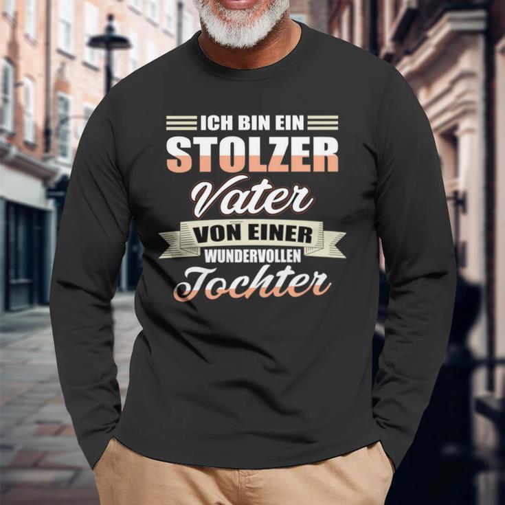 Papa Einer Wundervollen Tochter -Ater Tochter Liebe Langarmshirts Geschenke für alte Männer