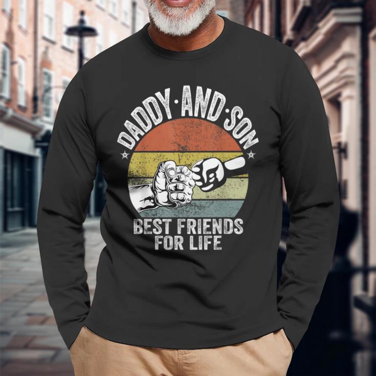 Papa Und Sohn Best_Friends For Life Lustiger Papa Langarmshirts Geschenke für alte Männer