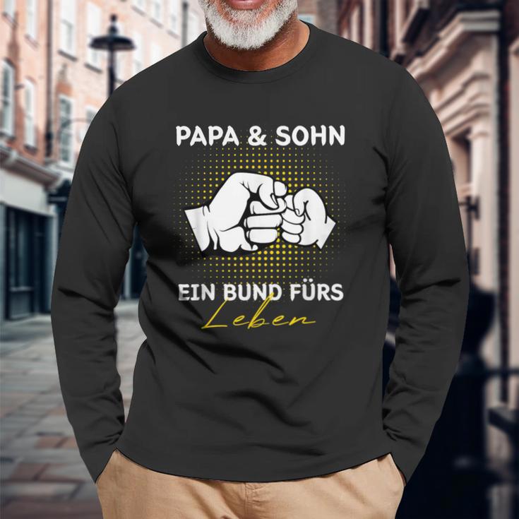 Papa Und Sohn Ein Bund Für Leben Father Son Father's Day S Langarmshirts Geschenke für alte Männer