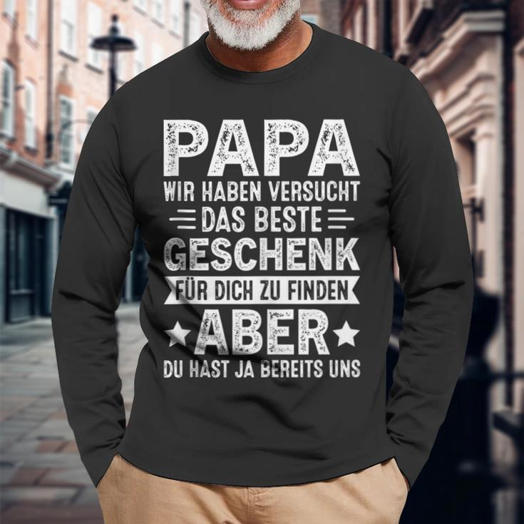 Papa Undater Geschenk Lustiger Spruch Herrenatertag Langarmshirts Geschenke für alte Männer