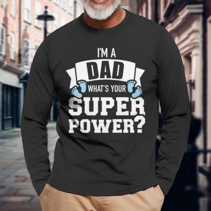 Papaater Spruch Superkräfte Langarmshirts Geschenke für alte Männer