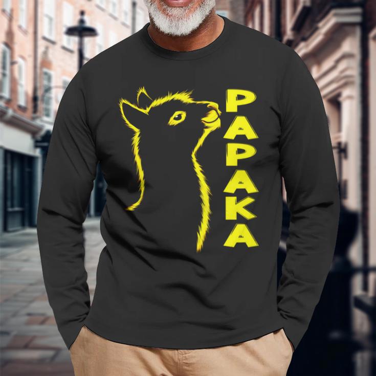 Papakaatertag Bester Papa Alpaka Langarmshirts Geschenke für alte Männer