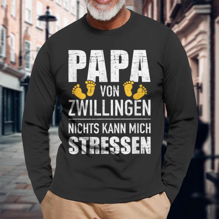 Papaon Zwillingen Nichts Kann Mich Stressen Fürater' Langarmshirts Geschenke für alte Männer